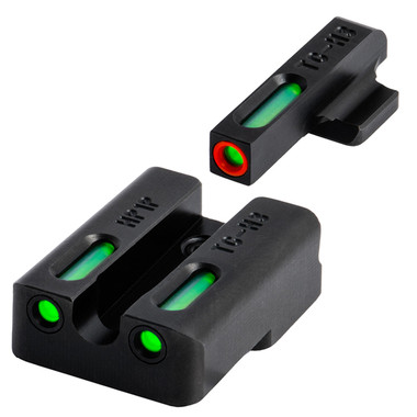 TRUGLO TFX PRO TRITIUM WITH ORANGE OUTLINE FRONT BLACK NIGHT SIGHTS
