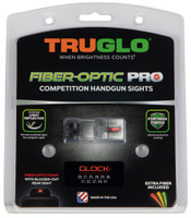 TRUGLO BRITE-SITE FOR GLOCK 10MM 1 DOT FIBER-OPTIC PRO SIGHTS SET