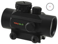 TRUGLO 30MM PICATINNY AND WEAVER MOUNT 5 MOA DOT ALUMINUM BLACK NE CLM RED DOT SIGHT