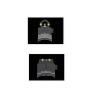 TRUGLO MUZZLE-BRITE XTRM W/GHOST UNIVERSAL NOTCHED REAR SIGHT