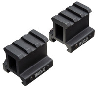 TRUGLO TWO PIECE RISER MNT BLACK PICATINNY