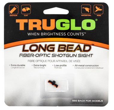 TRUGLO LONG 6-48 THREAD ITHACA RED SHOTGUN BEAD