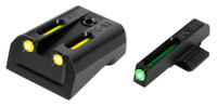 TRUGLO KIMBER BRITE SITE TFO YELLOW HANDGUN NIGHT SIGHTS SET