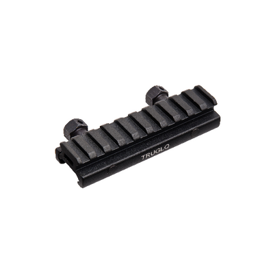 TRUGLO ONE-PIECE 1/2 BLACK PICATINNY RISE MOUNT