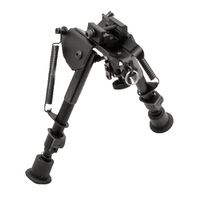 TRUGLO TAC-POD FIXED 6 TO 9 WITH ADAPTER ALUMINUM BLACK FOR ADJUSTABLE BIPOD
