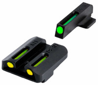 TRUGLO TFO KAHR K-SERIES YELLOW REAR HANDGUN SIGHT SET
