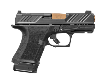 CR920, 9mm, Black Frame, Combat Slide Optic Black, Spiral Unthreaded Barrel Bronze, SS Rod, Blk Serr