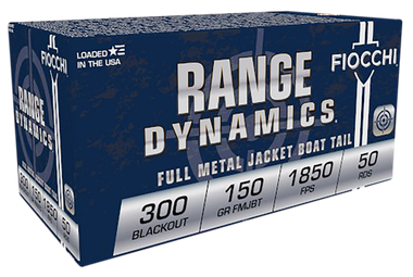 Fiocchi Range Dynamics 300 Blackout 150 gr Full Metal Jacket Boat-Tail