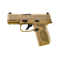 FN 66101409 Reflex Micro-Compact 9mm (15+1/11+1) Black Barrel, FDE Slide, Ambidextrous