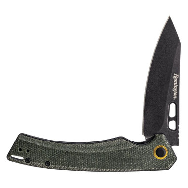 Remington EDC Liner Lock Folding Knife 4.5" Closed - Stonewashed Coping Blade (OD Green)