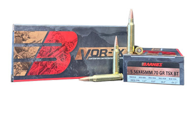 Barnes Bullets 31191 VOR-TX Rifle 5.56x45mmNATO 70gr TSX Boat Tail 20 Per Box/10 Case - No Credit Card Fees - Low, flat rate shipping