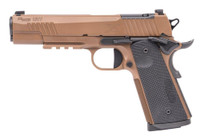 Sig Sauer 1911 X-Series 45 ACP, 5" Barrel, Coyote Tan, G10 Grips, Optics Ready, 8 Rd.
