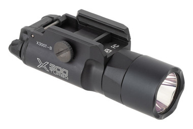 SureFire X300T-B Turbo Handgun Weaponlight - High Candela LED 650 Lumens, T-Slot Thumbscrew Clamp, Fits Picatinny Rail (Black)