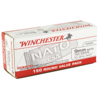 Winchester 9mm NATO 124 Grain Full Metal Jacket Ammunition