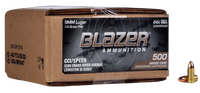 CCI 5200 Blazer Brass 9mm Luger 115 gr Full Metal Jacket 500 Bulk Pack