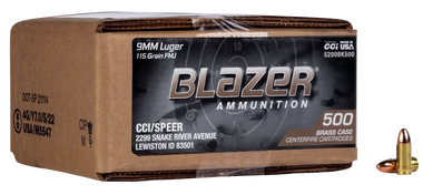 Bulk CCI Blazer Brass Luger Bulk FMJ Ammo