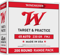 Winchester 45 ACP 230 Grain Full Metal Jacket Ammunition