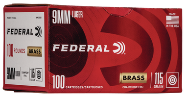 Federal Champion 9MM 115Gr Full Metal Jacket - WM51991
