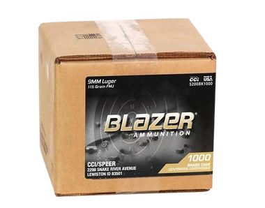Bulk CCI Blazer Brass Luger Bulk FMJ Ammo