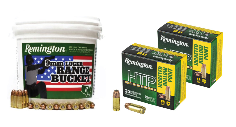 Remington 28293 Range & Defense Package 9mm 115 Grain FMJ 350 Rounds & +P Hollow Point 40 Rounds