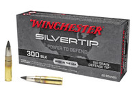 Winchester Silvertip .300 Blackout Ammunition 150 Grain Defense Tip 1900 fps