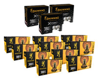 Browning Range & Defense Package 380 Auto 95 Gr FMJ 500 Rds + X-Point Jacket Hollow Point 60 Rds