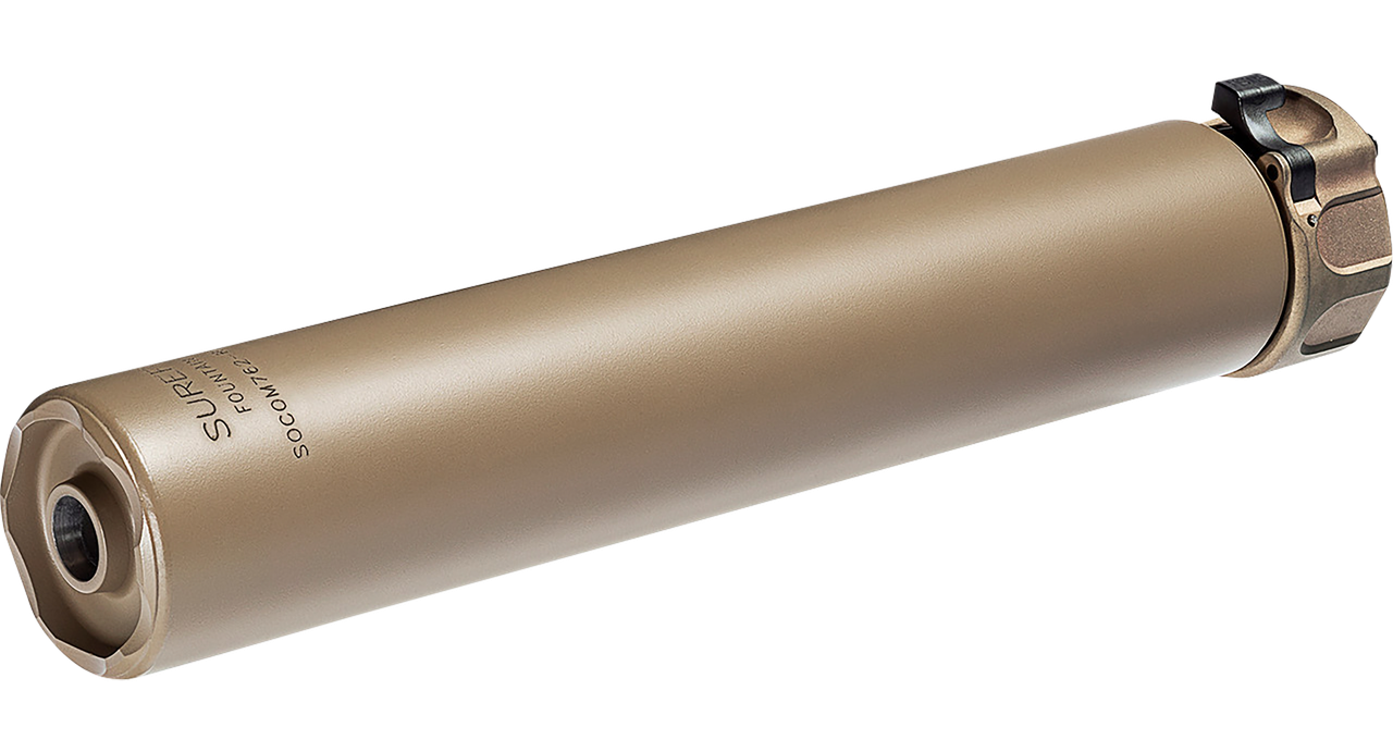 SureFire SOCOM556-RC2-DE 2nd Gen SOCOM Rifle Suppressor RC2 5.56MM Flat Dark Earth Finish End Mount Fast Attach