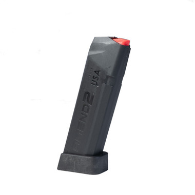 Amend2 A2 18-Round Magazine for Glock 17/19/26/34, 9mm, Black