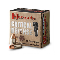 Hornady Critical Defense .40 S&W 165 Grain Flex Tip Expanding