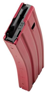 DURAMAG Speed Aluminum 30rd AR-15 Mag, 5.56 NATO/.223/300BLK, Red with Black Follower