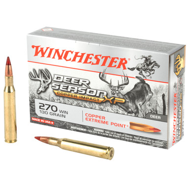 Winchester Deer Season 270 Win 130 Grain Copper Extreme Point Lead Free