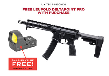 Daniel Defense PCC 9mm Pistol, 8.3" Barrel, M-LOK Handguard, Black + Leupold Deltapoint Pro Red Dot