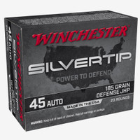 Winchester Silvertip 45 ACP 185 Grain Jacketed Hollow Point