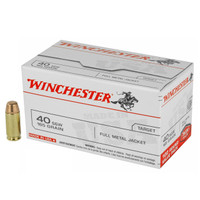 Winchester USA Value Pack 40 S&W 165 Grain Full Metal Jacket