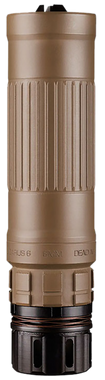 Dead Air Lazarus 6 FDE 6mm Suppressor w/ KeyMo & KeyMicro 3-Prong Flash Hider