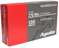 Aguila 270 Winchester 130 Grain InterLock Boat Tail Soft Point