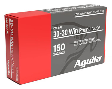 Aguila Ammunition 30-30 Win Rifle Ammo – 150 Grain | Soft Point | 20rd Box - No Credit Card Fees - Low, flat rate shipping
