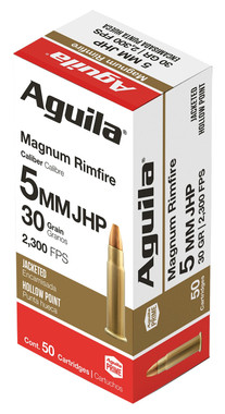 Aguila Target & Range Rimfire 5mm Remington Magnum 30 Grain Semi JHP