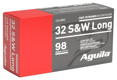 Aguila Target & Range Handgun 32 S&W Long 98 Grain Lead Round Nose