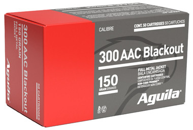 Aguila Target & Range 300 Blackout 150 Grain Full Metal Jacket Boat Tail