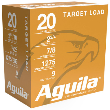 Aguila Target Load Competition 20 Gauge 2.75" 7/8 oz 9 Shot