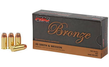 PMC Bronze 40 S&W 165 Grain Jacketed Hollow Point
