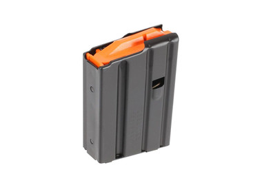 DURAMAG 10rd AR15 5.56/.223/300BLK AR, Black with Orange Follower