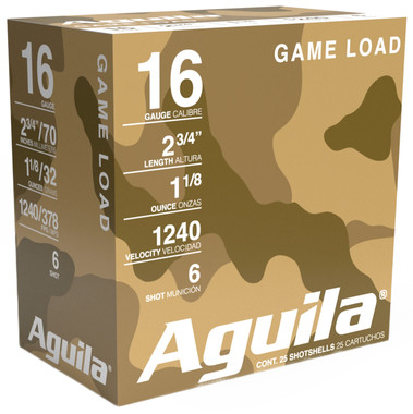 Aguila Birdshot High Velocity 16 Gauge 2.75" 1 1/8 oz 6 Shot