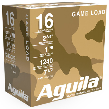 Aguila Birdshot High Velocity 16 Gauge 2.75" 1 1/8 oz 7.5 Shot