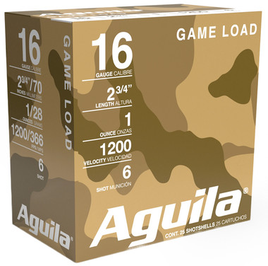 Aguila Birdshot Standard Velocity 16 Gauge 2.75" 1 oz 6 Shot