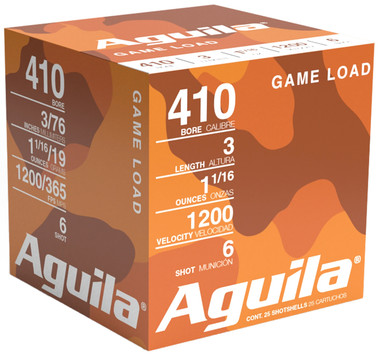 Aguila Birdshot Standard Velocity 410 Gauge 3" 11/16 oz 6 Shot