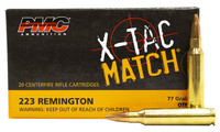 PMC X-Tac Match 223 Remington 77 Grain Open Tip Match