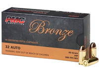 PMC Bronze 32 ACP 60 Grain Jacketed Hollow Point