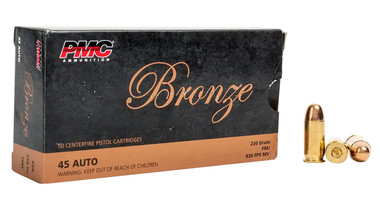 PMC Bronze 45 ACP 230 Grain Full Metal Jacket